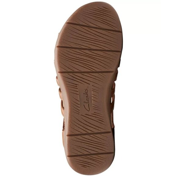 Clarks Womens April Belle Strappy Slingback Sandals Brown 8.5 MSRP $94 - Picture 3 of 3
